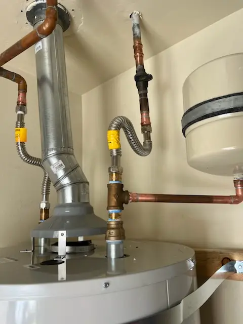 Water heater installation and plumbing repair in Hecla